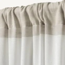 Curtains & Drapes-Kirkland's Home Jax Cotton Curtain Panel Set, 63 In. Gray