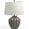 Table Lamps-Kirkland's Home Jaxson Stone Gray Table Lamp White
