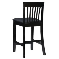 Bar Stools & Counter Height Stools-Kirkland's Home Jayden Craftsman Counter Stool Black
