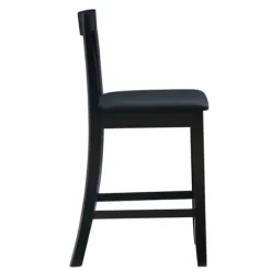 Bar Stools & Counter Height Stools-Kirkland's Home Jayden Craftsman Counter Stool Black