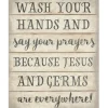 Wall Quotes & Signs-Kirkland's Home Jesus And Germs Canvas Art Print Tan