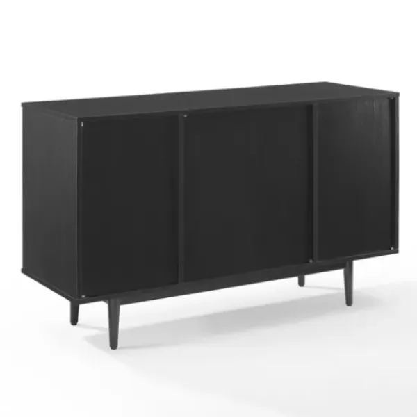 Cabinets & Sideboards-Kirkland's Home Josette Wood Open Wine Cabinet Black