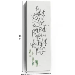 Wall Quotes & Signs-Kirkland's Home Joyful In Hope Canvas Art Print White