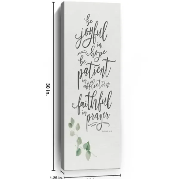 Wall Quotes & Signs-Kirkland's Home Joyful In Hope Canvas Art Print White