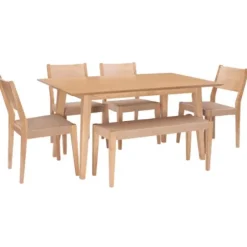 Dining Tables-Kirkland's Home Judith Natural Woven Rope 6-Pc. Dining Set