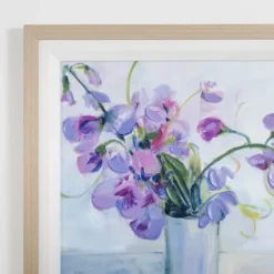 Framed Art-Kirkland's Home July Larkspur Framed Art Print Purple/Blue/Gray