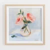 Framed Art-Kirkland's Home June Roses Framed Art Print Pink/Green/Blue