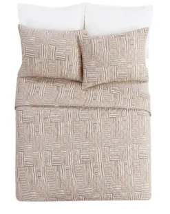 Quilts-Kirkland's Home Justina Blakeney Abrazo 3-Pc. Queen Quilt Set Tan