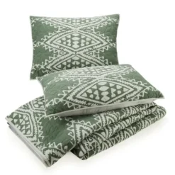 Quilts-Kirkland's Home Justina Blakeney Aisha King Quilt Set Green