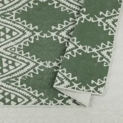 Quilts-Kirkland's Home Justina Blakeney Aisha King Quilt Set Green