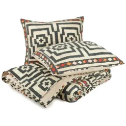 Quilts-Kirkland's Home Justina Blakeney Black Hypnotic King Quilt Set Black/White
