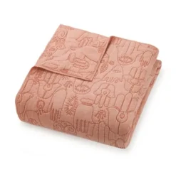 Quilts-Kirkland's Home Justina Blakeney Blush Hamsa Queen Quilt Set Pink