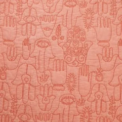 Quilts-Kirkland's Home Justina Blakeney Blush Hamsa Queen Quilt Set Pink