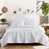 Quilts-Kirkland's Home Justina Blakeney Cloud Hamsa King Quilt Set White