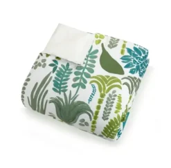 Duvets-Kirkland's Home Justina Blakeney Green Jardin King Duvet Set Green/Blue/White