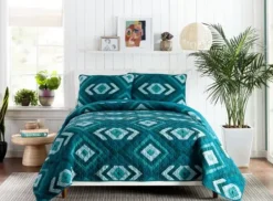 Quilts-Kirkland's Home Justina Blakeney Midway 3-Pc. Full/Queen Quilt Set Blue