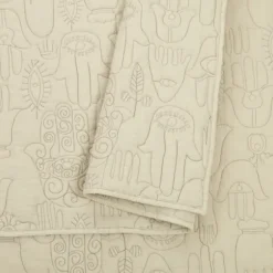 Quilts-Kirkland's Home Justina Blakeney Natural Hamsa King Quilt Set Tan