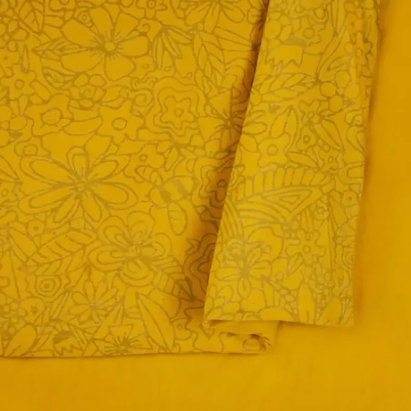 Duvets-Kirkland's Home Justina Blakeney Nature Queen Duvet Set Yellow
