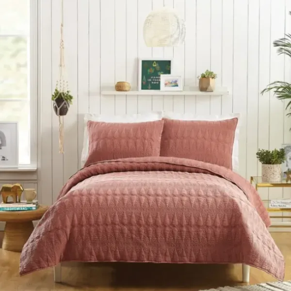 Quilts-Kirkland's Home Justina Blakeney 3-Pc. King Quilt Set Red