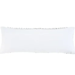 Pillows-Kirkland's Home Jute Hand Knotted Lumbar Pillow White