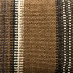 Benches & Ottomans-Kirkland's Home Jute Striped Natural Wood Bench Brown/White/Gray