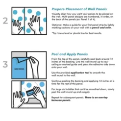 Wall Murals & Wall Decals-Kirkland's Home Kaleidoscope Peel And Stick Wall Mural Blue