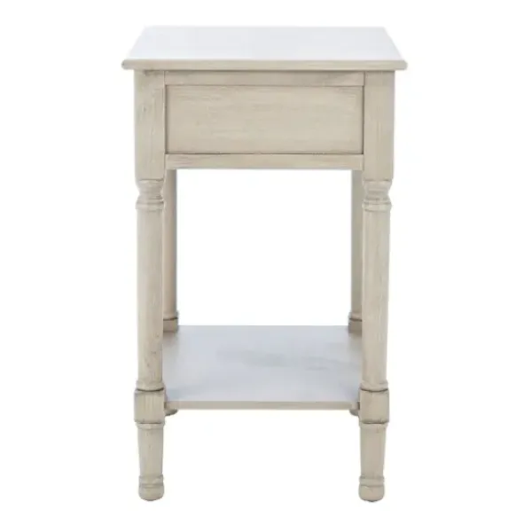 Accent & End Tables-Kirkland's Home Karson Carved Turned Legs Accent Table Gray