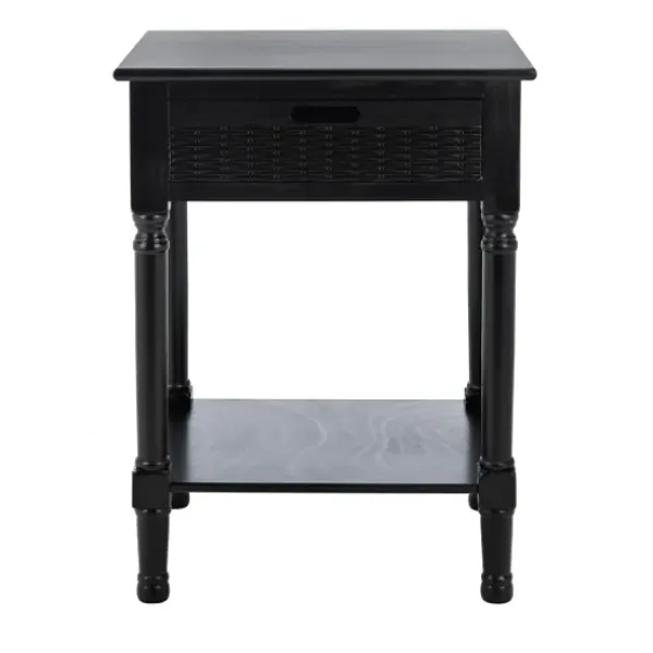 Accent & End Tables-Kirkland's Home Karson Carved Turned Legs Accent Table Black