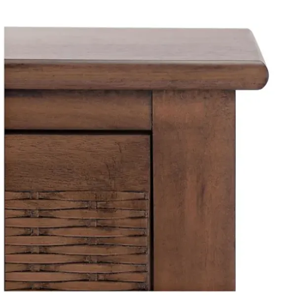 Accent & End Tables-Kirkland's Home Karson Carved Turned Legs Accent Table Brown