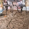 Outdoor Rugs-Kirkland's Home Kaya Rust Gradient Indoor/Outdoor Area Rug, 6X9 Orange