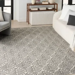 Outdoor Rugs-Kirkland's Home Kaya Rust Gradient Indoor/Outdoor Area Rug, 4X7 Orange