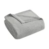 Blankets & Throws-Kirkland's Home King Rylan Knit Blanket Gray