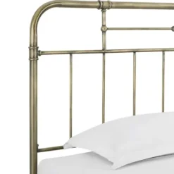 Beds & Headboards-Kirkland's Home King Size Bronze Pipe Bed Frame Brown