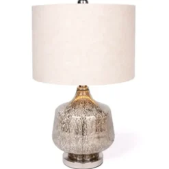 Table Lamps-Kirkland's Home Kinsley Glass Table Lamp White
