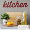 Wall Quotes & Signs-Kirkland's Home Kitchen Wood Wall Plaque Red