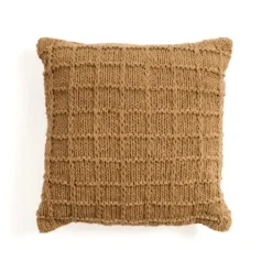 Pillows-Kirkland's Home Knit Cotton Pillow Brown