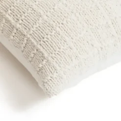 Pillows-Kirkland's Home Knit Cotton Pillow Ivory