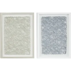 Framed Art-Kirkland's Home Knotted String 2-Pc. Shadow Box Set Green/Blue/White
