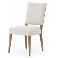 Dining Chairs-Kirkland's Home Kurt Natural Linen Dining Chair Ivory