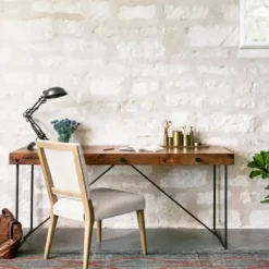 Dining Chairs-Kirkland's Home Kurt Natural Linen Dining Chair Ivory