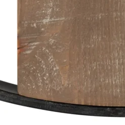 Clocks-Kirkland's Home Ladd Natural Wood Wall Clock Black