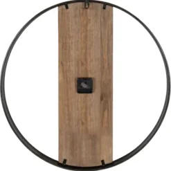 Clocks-Kirkland's Home Ladd Natural Wood Wall Clock Black