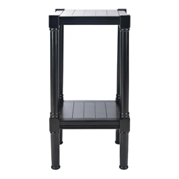 Accent & End Tables-Kirkland's Home Landry Carved Legs Accent Table Black