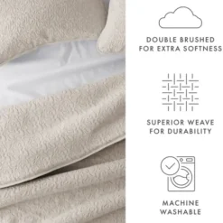 Quilts-Kirkland's Home Latte Floral Stitch 3-Pc. King Quilt Set Tan