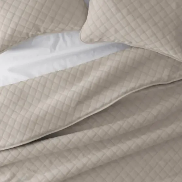 Quilts-Kirkland's Home Latte Stitched Diamond 3-Pc. King Quilt Set Tan