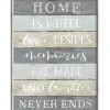 Wall Quotes & Signs-Kirkland's Home Laughter Never Ends Framed Canvas Art Print Blue/Green