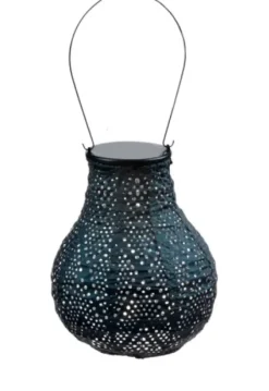 Outdoor Lighting-Kirkland's Home Led Dark Bulb Outdoor Hanging Lantern Blue