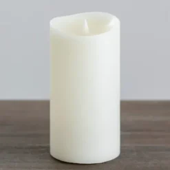 Flameless Candles-Kirkland's Home Led Soft Flame Pillar Candle, 4X8 In. Ivory