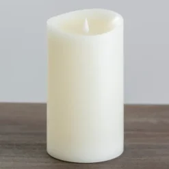 Flameless Candles-Kirkland's Home Led Soft Flame Pillar Candle, 5X9 In. Ivory