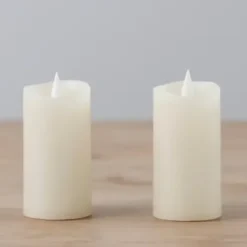 Flameless Candles-Kirkland's Home Led Soft Flame Votive Candle, Set Of 2 Ivory